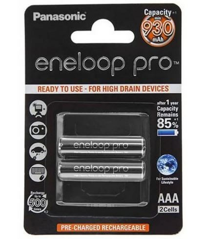 Аккумулятор Panasonic eneloop pro BK-4HCDE/2BE 930mAh R03 AAA BL2