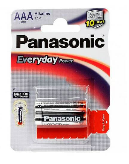 Батарейки Panasonic LR03 Everyday Power BL2