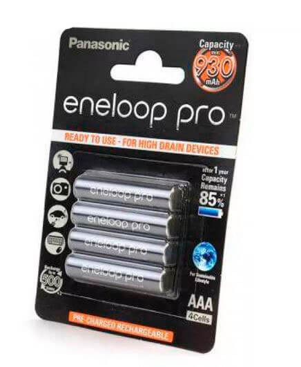 Аккумулятор Panasonic eneloop pro BK-4HCDE/4BE 930mAh AAA R03 BL4