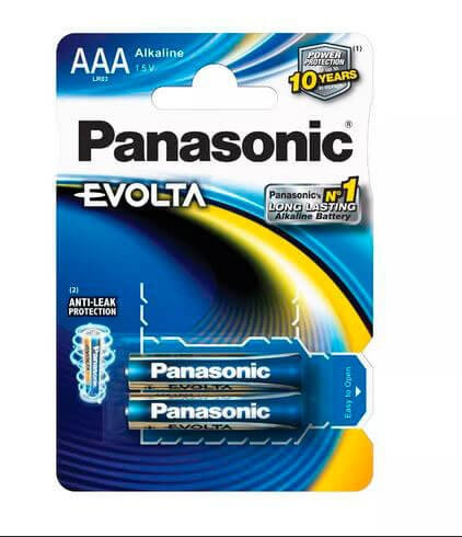 Батарейки Panasonic LR03 EVOLTA BL2