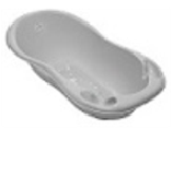 Ванна деткая Tega  "СОВА" серый, размер 102 см, с термометром и сливом, материал плас (серая)