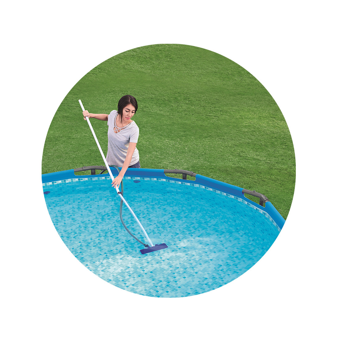 Набор для чистки и ухода за бассейном BESTWAY Flowclear Pool Accessories Set 58195 (Blue) - фото 3 - id-p75894892