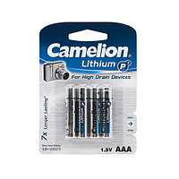 Батарейка CAMELION FR03-BP4 Lithium P7 AAA 1.5V 1250 mAh 4 шт. в блистере TVR8620 Батарейка CAMELION FR03-BP4 Lithium P7 AAA 1.5V 1250 mAh 4 шт. в блистере