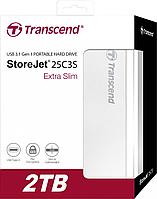 Внешний жесткий диск 2,5 2TB Transcend TS2TSJ25C3S Type C TAK21134 Внешний жесткий диск 2,5 2TB Transcend TS2TSJ25C3S Type C