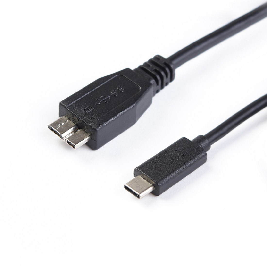Интерфейсный кабель SHIP USB308-1P MICRO-B USB на USB-C 3.1 Пол. пакет 1 м Чёрный