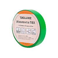 Изолента Deluxe ПВХ 0.13 х 15 мм (зелёная) длина 20 м (10 шт/упак.) TVR22232 Изолента Deluxe ПВХ 0.13 х 15 мм (зелёная) длина 20 м (10 шт/упак.)