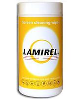 Чистящие салфетки Lamirel для экранов всех типов в тубе 100 шт. TAK21807 Чистящие салфетки Lamirel для экранов всех типов в тубе 100 шт.