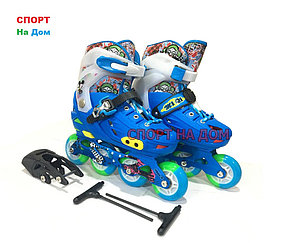 Роликовые коньки MIQI SKY (синий-размер 39-43) L