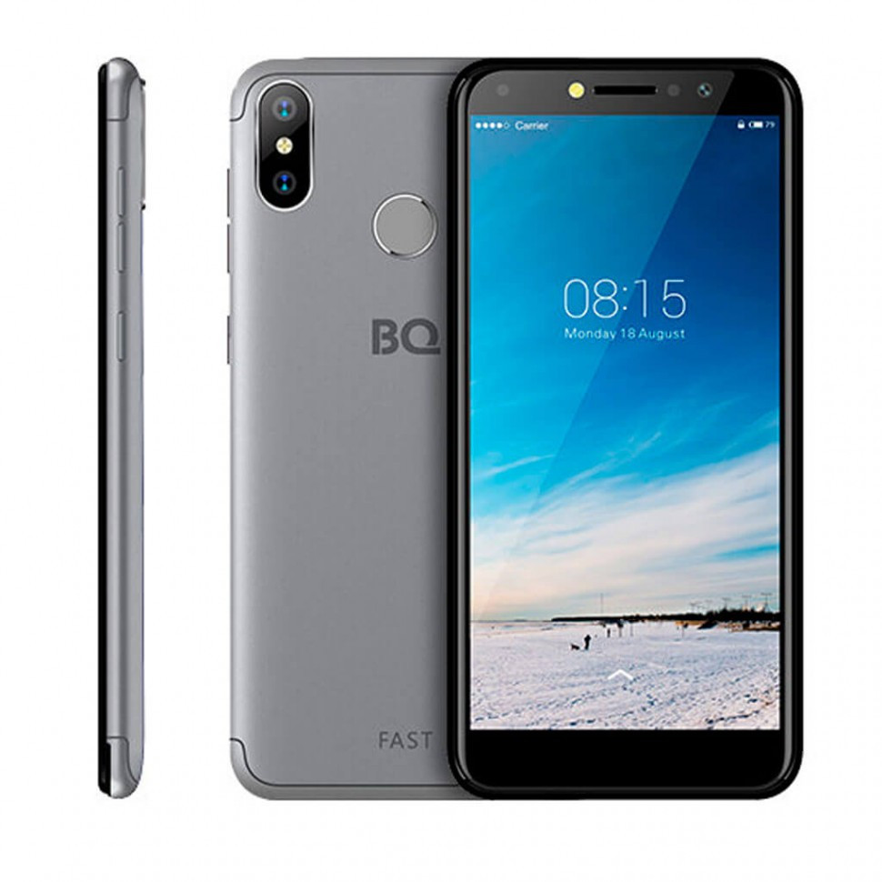 Смартфон BQ-5515L Fast, Титановый-серый