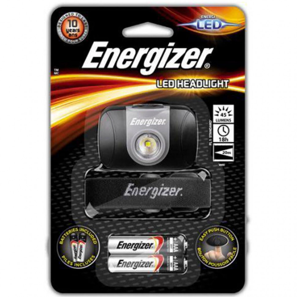 Фонарь налобный Energizer Headlight 3x AAA.
