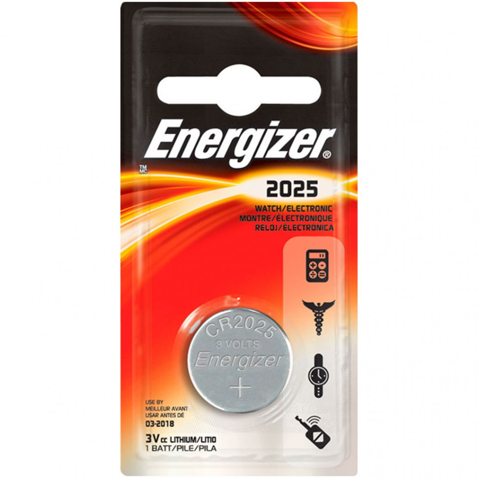 Элемент питания Energizer CR2025 -1 штука в блистере