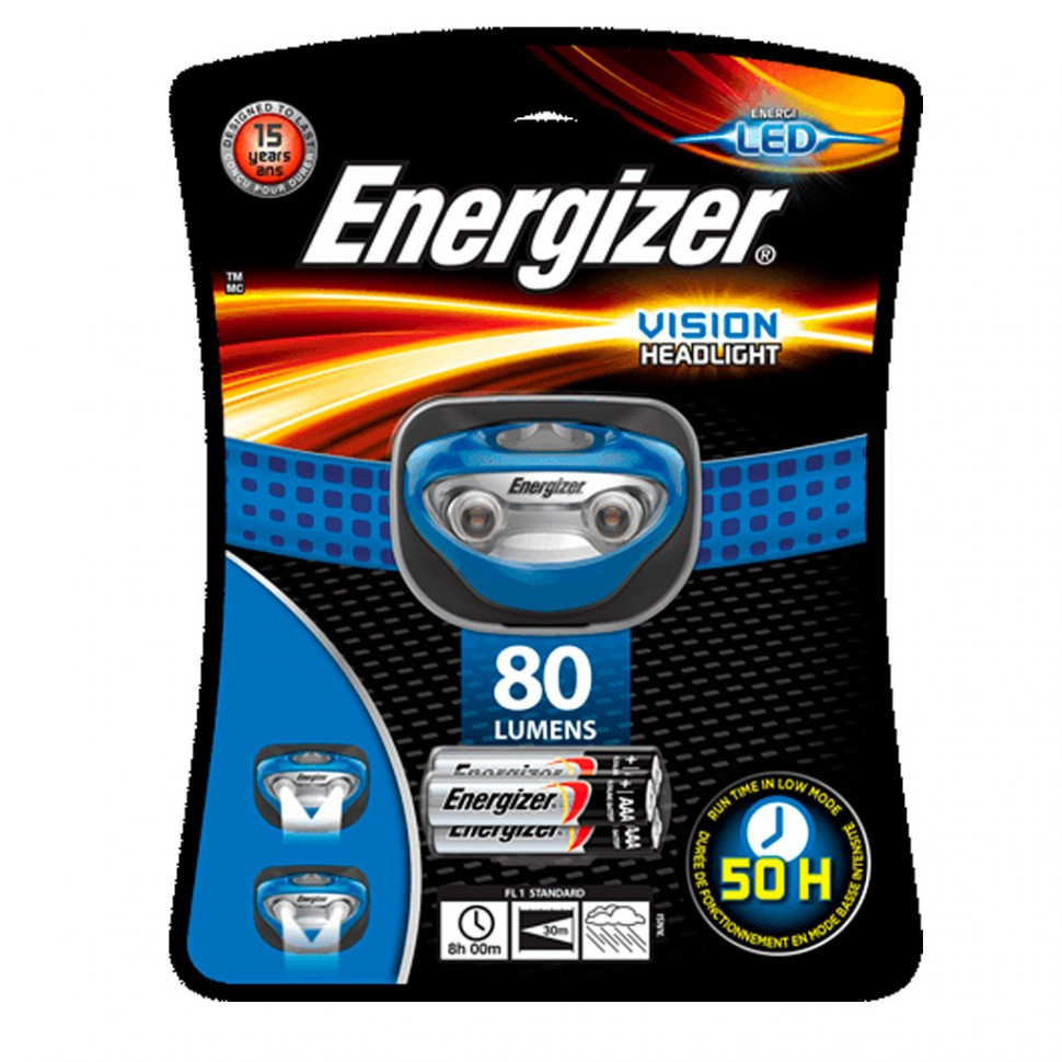 Фонарь налобный Energizer Vision NEW