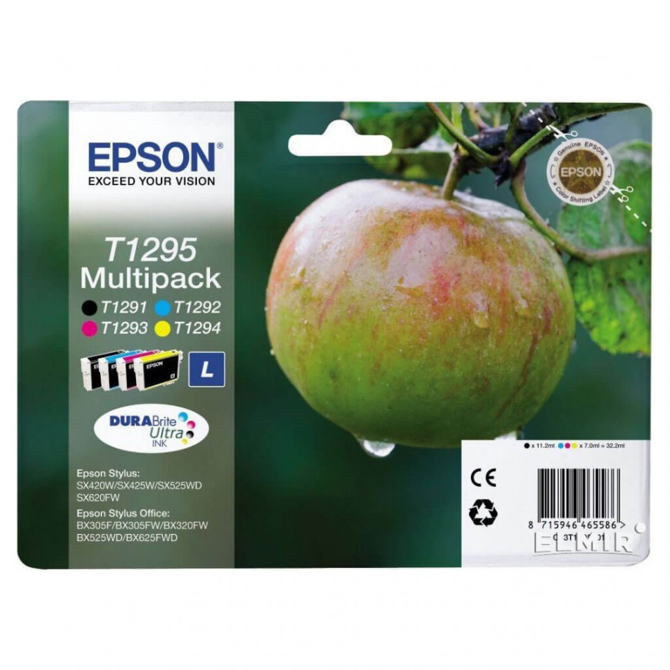 Картридж Epson C13T12954012 SX420W/BX305F набор 4 шт