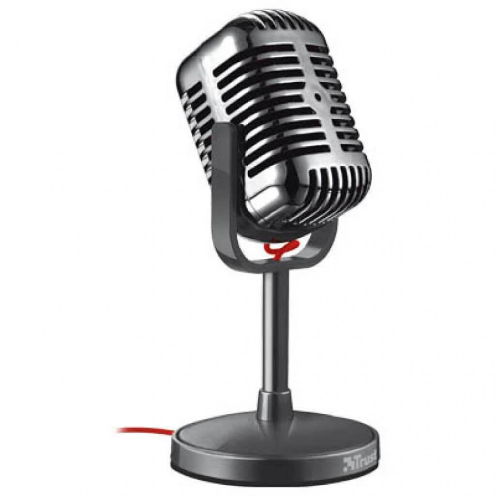 Микрофон компьютерный Trust Elvii Vintage Microphone в винтажном стиле.