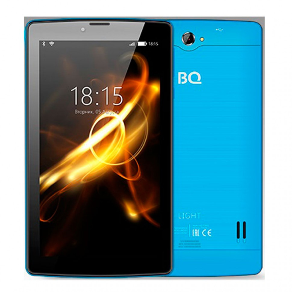 Планшет BQ-7083G Light Blue (7", 1024*600, TN, 4*1.0Ghz, 1+8Гб, GPS, 7.0)