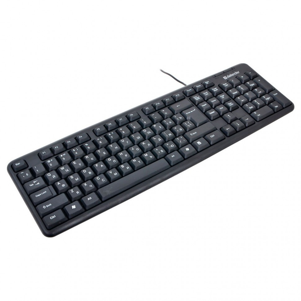 Клавиатура Defender Element HB-520 RU черный USB