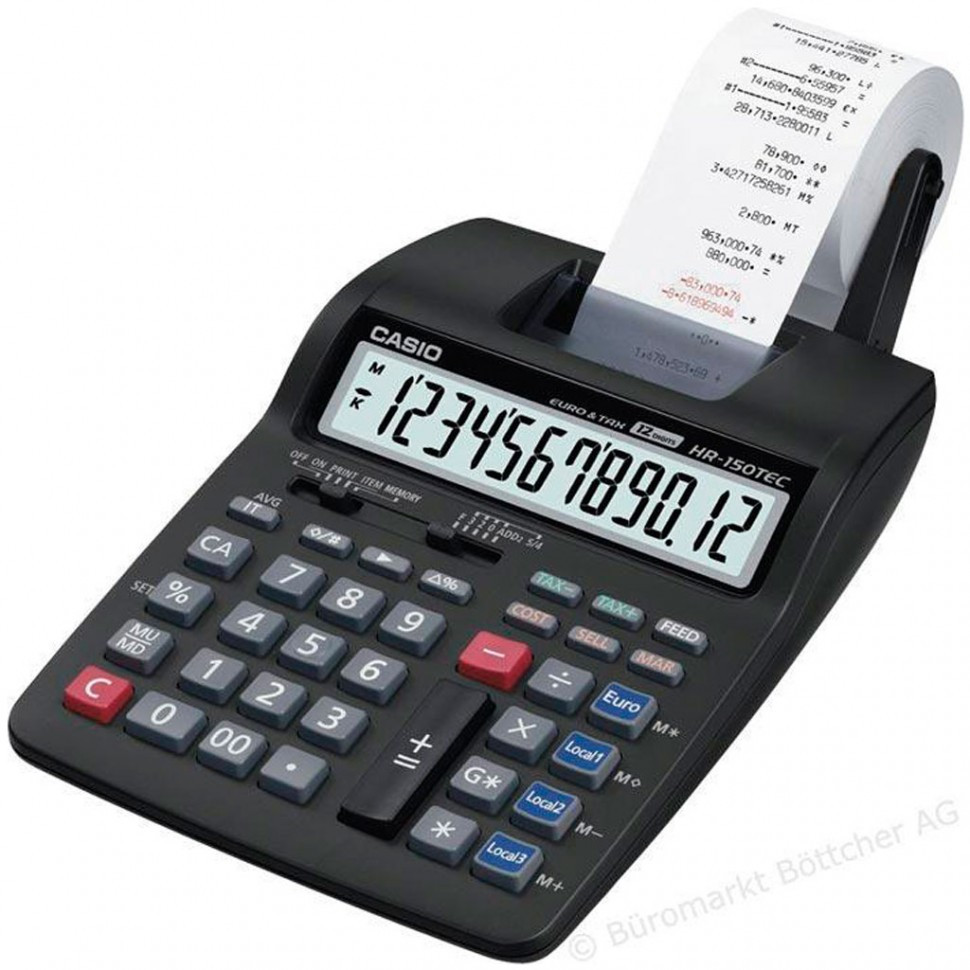 Калькулятор печатающий CASIO HR-150TEC-WA-EH