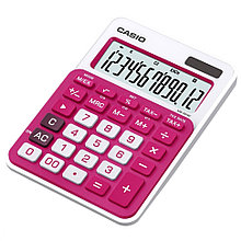 Калькулятор настольный CASIO, MS-20NC-RD-S-EC, красный