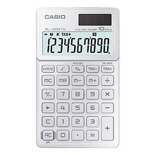 Калькулятор карманный CASIO, SL-1000TW-WE-S-EH, белый