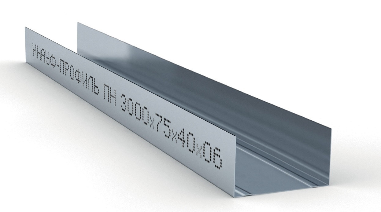 Профиль "KNAUF" направляющие 75*40, толщина 0,6мм