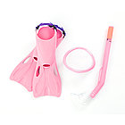 Набор для плавания BESTWAY Lil' Flapper 3+ (Pink/Blue, 25018, В наборе: маска, трубка, ласты)