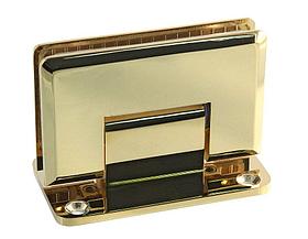 Петля золотая стена-стекло центральное крепление монтажной пластины | FGD-55BR/TP | Латунь/ Золотая