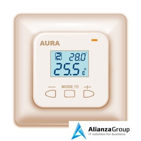 Терморегулятор для теплого пола Aura LTC 440 кремовый