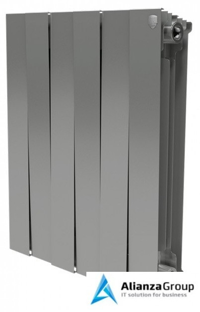 Биметаллический радиатор Royal Thermo Piano Forte 500 Silver Satin 12 секц.