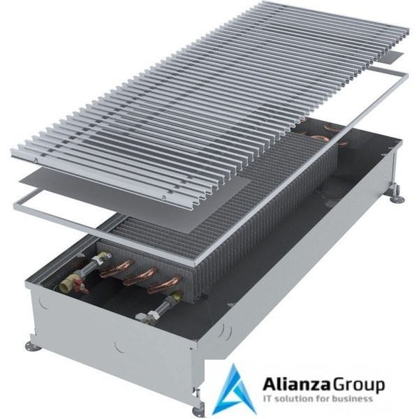 Внутрипольный конвектор длиной 1,6 м - 2 м Minib COIL-PMW165 1750