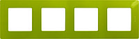 Рамка 4 места зеленый папоротник ETIKA /672544/