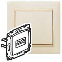Розетка 1ХRJ45 UTP слон.кость Valena /695624/