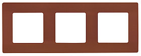 Рамка 3 места цвет какао ETIKA /672573/