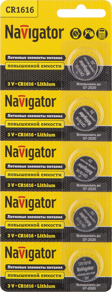 Элемент питания NBT-CR1616-BP5 94 779 Navigator