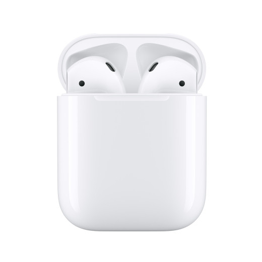 Наушники беспроводные Apple AirPods 2 (с зарядным футляром) - фото 2 - id-p75688265