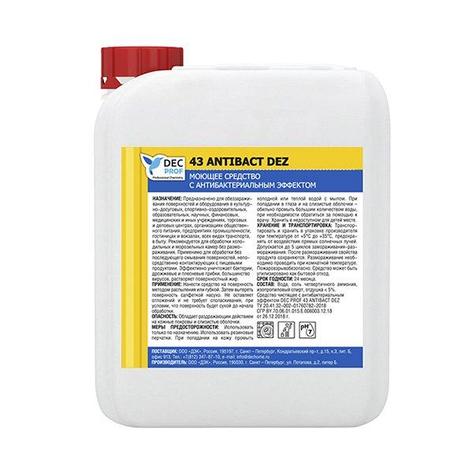 Дезинфицирующее средство, DEC PROF 43 ANTIBACT DEZ, 5л, фото 2