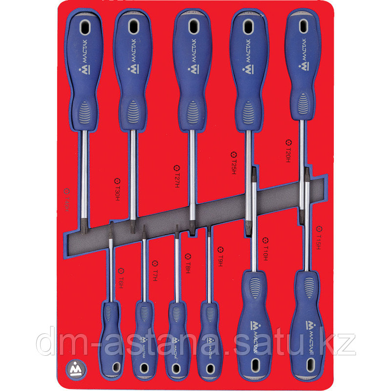 МАСТАК Набор отверток TORX, ложемент, 11 предметов МАСТАК 5-4411