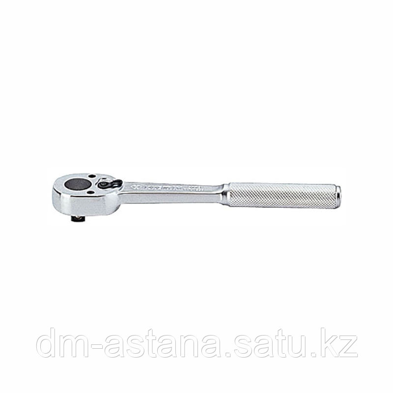 KING TONY Трещотка 3/8", 200 мм, 32 зубца, флажковая, фиксатор KING TONY 3779-08F