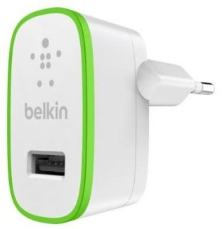 Сетевое ЗУ Belkin USB HomeCharger (USB 2.4Amp, Белый, 953433)