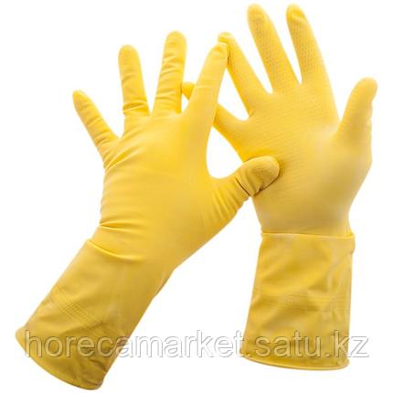 Перчатки резиновые желтые S, фото 2