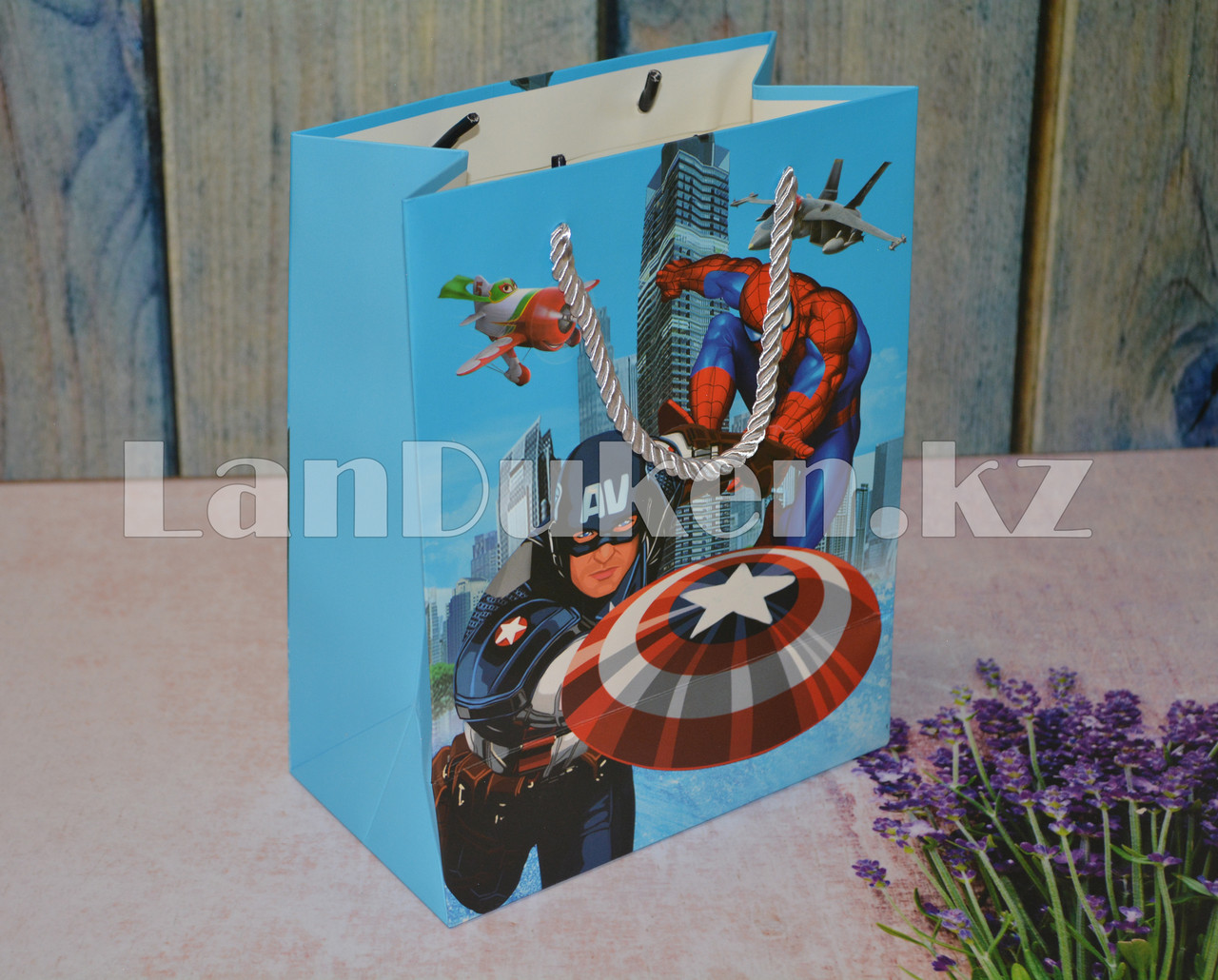 Подарочный пакет Супергерои Марвел 23*18*10 см - фото 4 - id-p76140990
