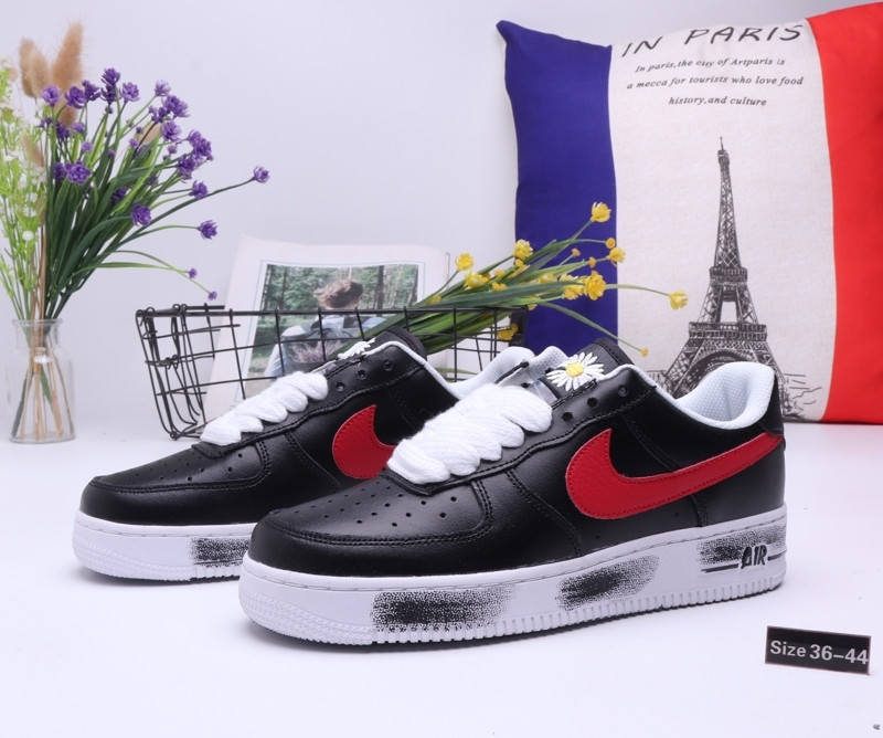 Кроссовки Nike Air Force 1 "Black and Red" (36-44)