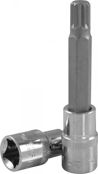 Насадка торцевая 1/2"DR с вставкой-битой SPLINE, M18, 100 мм 121718