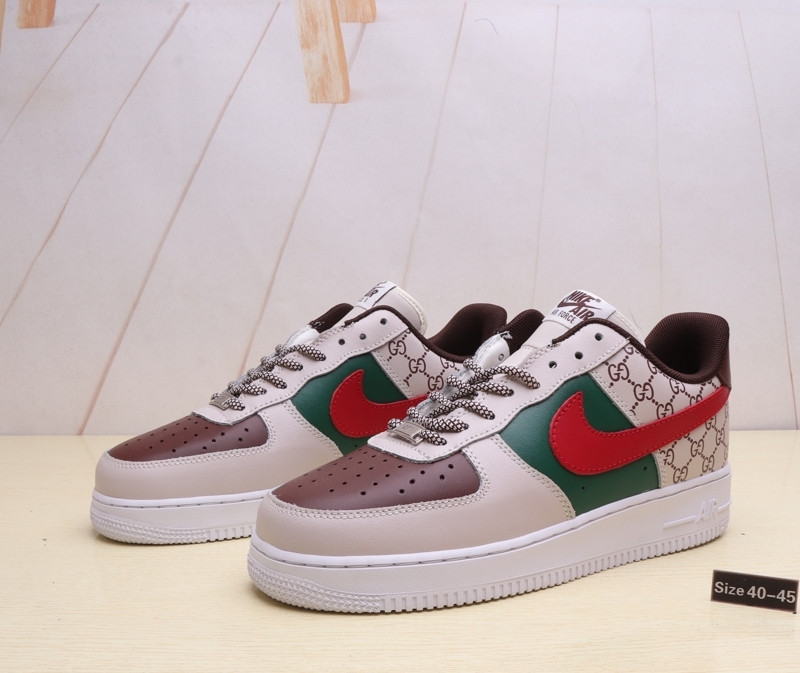 Кроссовки Nike Air Force 1 "Gucci" (40-45) - фото 1 - id-p76157398