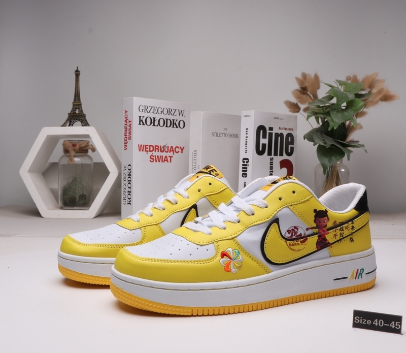 Кроссовки Nike Air Force 1 "White\Yellow" (40-45)