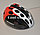 Защитный шлем для катания на роликах и велосипеде MOON блестящий красно-черный, фото 10