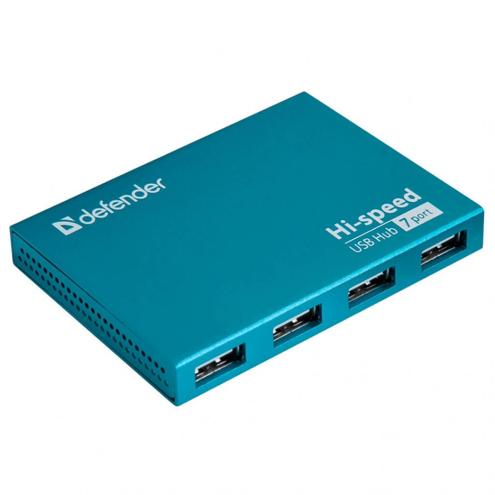 Разветвитель Defender Septima Slim USB2.0, 7портов HUB