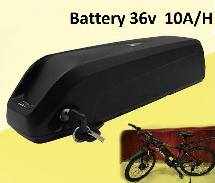 Аккумулятор Li-ion 36v 10 A/H + зарядн. устройство 36 v. Вес 3,0 Кг. Для моторов до 500w