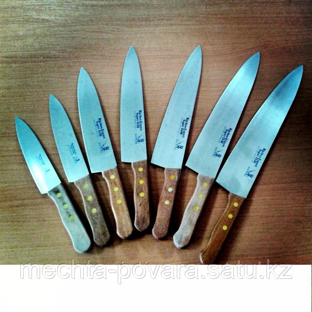 Нож проф-ый, с деревянной ручкой/ 34см - фото 1 - id-p76208906