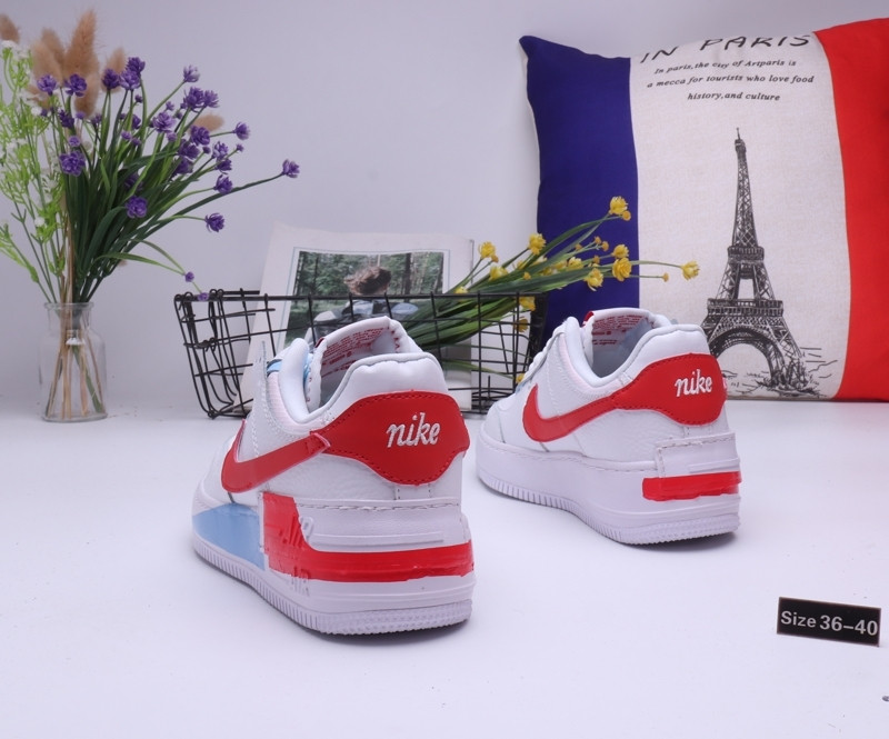 Кроссовки Nike Air Force 1 "White\Red\Blue" (36-40) - фото 2 - id-p76212861