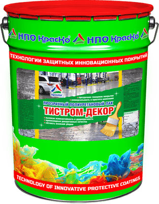 Тистром-Декор — прозрачный полиуретановый лак 20 кг